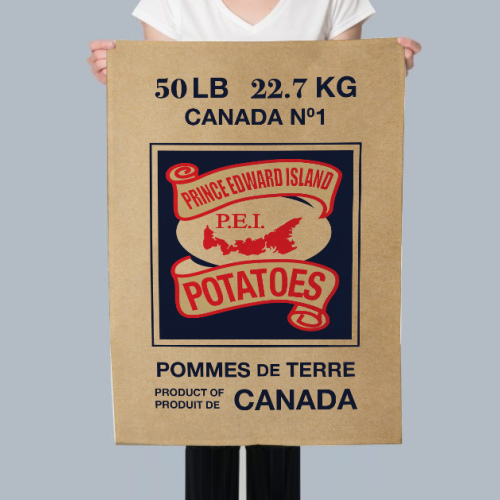 PEI Potato Bag tea towel